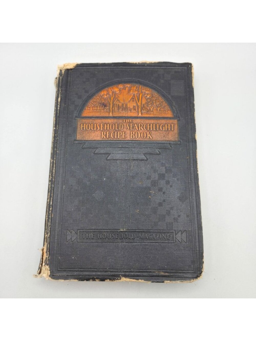 Vintage 1935 The Household Searchlight Recipe Book Hardcover Cookbook with Tabs